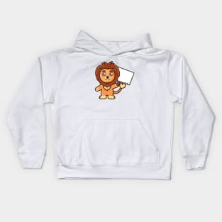 Watch Out Cute Lion Kids Hoodie